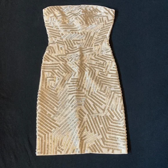 blue dress for baby girl HERVE LEGER BANDAGE MINI DRESS SMALL